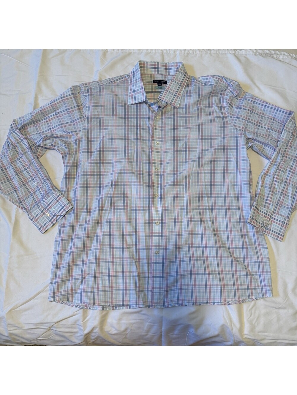 Peter Millar Collection Men's XXL Blue Shirt Cotton Flex Finish